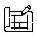 Ícone de aplicação e visualização prévia de projeto.